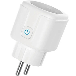 Умная розетка Tuya с Алисой (16A/ WI-FI/ Алиса/ Маруся) белый