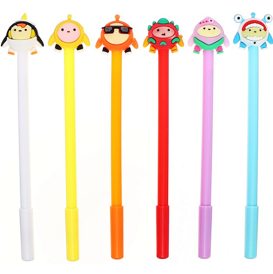 Ручка гелевая-прикол Calligrata "Монстрики", микс