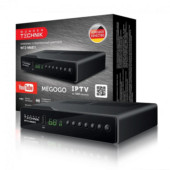 Ресивер DVB-T2 WUNDER TECHNIK WT2-M6811