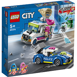 Конструктор LEGO City 60314 Погоня полиции за грузовиком с мороженым