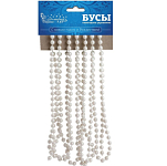 Бусы Волшебная страна Жемчужинки длина 2,7м, диаметр бусинки 6мм, цвет - белый перламутр 104048