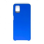 Задняя накладка SILICONE CASE для Samsung Galaxy M51 (Синий)