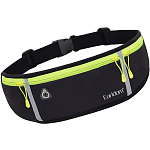 Сумка на пояс EARLDOM ET-S10, черная, ткань, универсальная, для телефона, ключей, банковских карт, для спорта