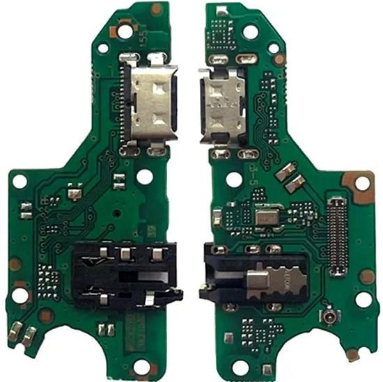 Шлейф (плата) для HUAWEI HONOR10X LITE/P Smart2021+системный разъем+разъем гарнитуры+микрофон 100%