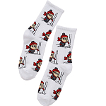 Детство носки женские (комплект 1 пара) (23-25, белый)