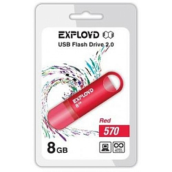 USB  8Gb Exployd 570 Red