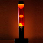 Лава-лампа Amperia Slim Желтая/Красная (39 см)