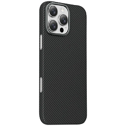 Задняя накладка KEEPHONE KEVILAR SWEDEN MAGSAFE CASE для iPhone 16 PRO MAX BLACK
