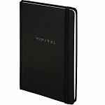 Блокнот с резинкой в клетку 96л, А5 145х203мм, твердая обложка, BRAUBERG, Minimal, 115532