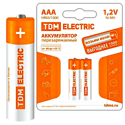 Аккумулятор TDM R03 1000mAh BP-2