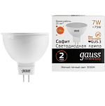 Лампа Gauss LED Elementary MR16 7W/3000K/GU5.3 (теплый свет)