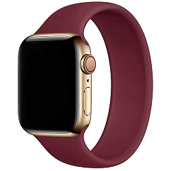 Силиконовый моно-ремешoк NONAME для Apple Watch 38/40mm (159mm) бордовый