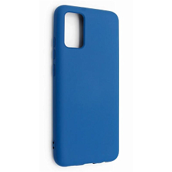 Задняя накладка SILICONE COVER Soft Matte для Samsung Galaxy A02 синий