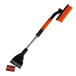 Щетка для снега TORSO, телескопическая 65-80см, поворотная   7811378
