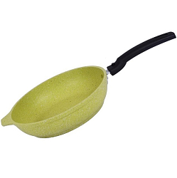 Сковорода 26см KUKMARA линия "Trendy style" (ЛАЙМ), со съемной ручкой, 261tsl и крышкой