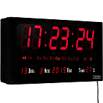 Часы настенные электронные, настольные, "Соломон" с будильником, 36 х 15 х 2.8 см 1182395