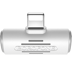 Переходник Lightning  >-->2 * Lightning BOROFONE BV6 белый