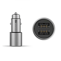 Авто ЗУ 2USB XIAOMI Car Charger QC 3.0 (CZCDQ02ZM) Silver