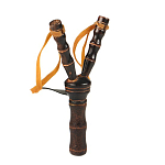 Рогатка, двойной резиновый жгут, деревянная, 19х11 см,