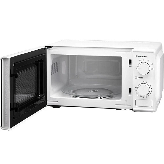 Микроволновая печь Hyundai HYM-M2044 белый, 20 л, 700 Вт, переключатели - поворотный механизм