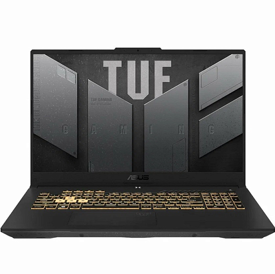 Ноутбук игровой 17.3" ASUS TUF Gaming F17 FX707ZC4-HX076 (Intel Core i5-12500H/ 16 ГБ/ SSD 512 ГБ/ RTX 3050/ DOS) (90NR0GX1-M00610) серый