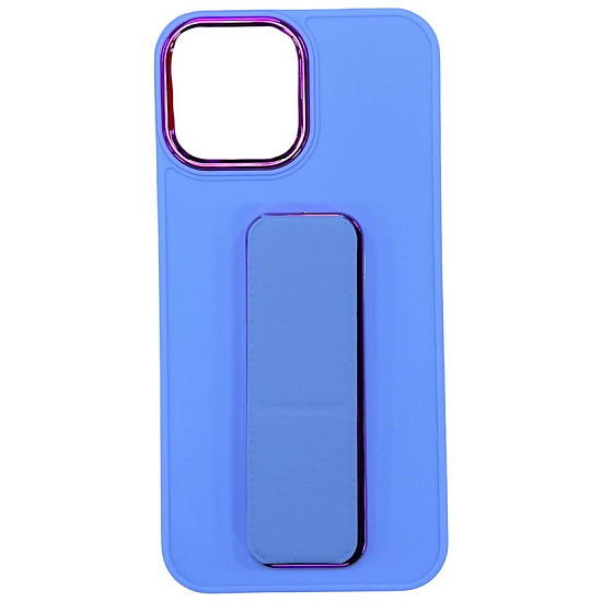 Задняя накладка NONAME для iPhone 12 Pro Max с подставкой, голубой