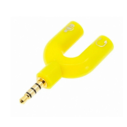 Переходник Jack 3.5 >--> 2*Jack 3.5 SMARTBUY тип Y,Мультицвет(A217)