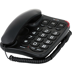 Телефон TEXET TX-214 черный