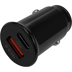 Авто ЗУ 1USB/1Type-C 2AVS UC-614 черный