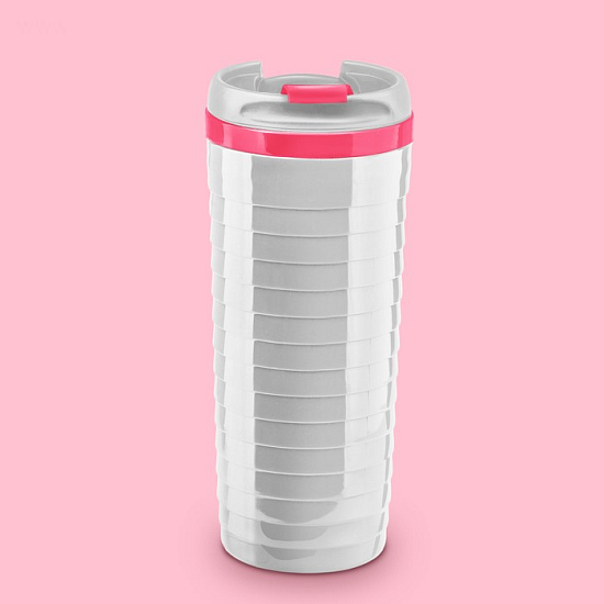 Термостакан ребристый белый МИКС (6 артикулов)