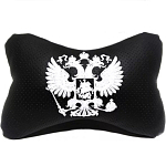 Подушка-косточка белая, эко-кожа