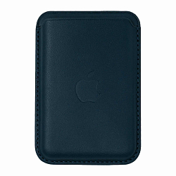 Кошелек для карт Leather Card Holder (Indigo Blue) с анимацией (крепкий магнит)