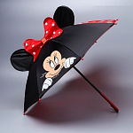 Зонт детский с ушами «Красотка», Минни Маус 52см