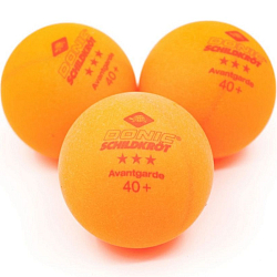 Мячи для настольного тенниса DONIC/Schildkrot Avantgarde 3*** 40+ оранж. 3 шт.