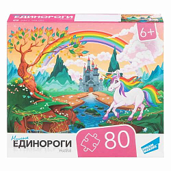 Пазл "80 Единороги" DREAM MAKERS-BOARD GAMES RI8005C