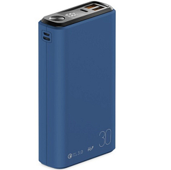 Внешний АКБ OLMIO QS-30 (30000mAh) темно-синий