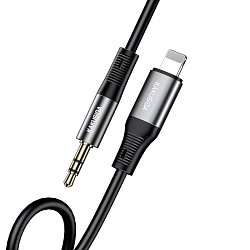 Кабель Jack 3.5 <--> Lightning  1.0м Kakusiga KSC-891 черный