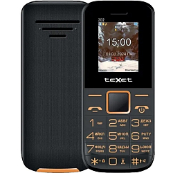 Телефон TEXET TM-202 черный