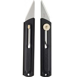 Нож канцелярский OLFA OL-CK-1  нерж.сталь серебр/черный 1.8см