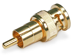 Штекер RCA Gold/мет 1полоска
