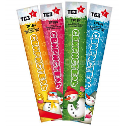 Бенгальские огни, 34 см, 5 штук, разноцветные, "Свиристель"