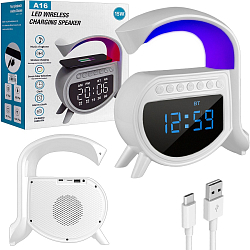 Беспроводная RGB смарт колонка-лампа A16 белый