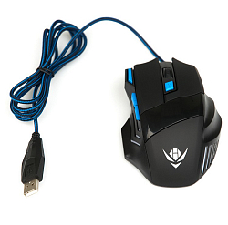 Мышь NAKATOMI MOG-21U черная, USB
