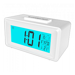 Часы-будильник RITMIX CAT-101 White