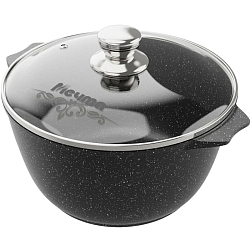 Кастрюля 3л МЕЧТА Гранит black арт.43802