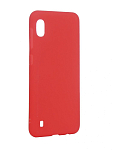 Силиконовый чехол NEYPO для SAMSUNG Galaxy A10 матовый, красный (Soft Matte)