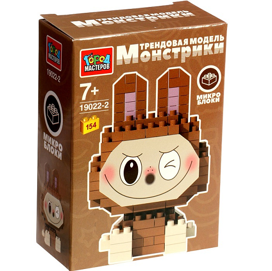 Конструктор 3D «Монстрики», 154 детали 10957036