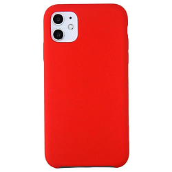 Задняя накладка SILICONE COVER Soft-touch для iPhone 11 Pro красная