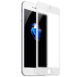 Противоударное стекло NONAME для iPhone 7/8 Plus белое матовое, полный клей