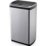 Сенсорное мусорное ведро Kitchen Joy, 30л (KJ-JAH5112) Silver, из нержавеющей стали с крышкой, съёмным пластиковым ведром